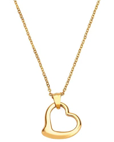 Liv Oliver 18k Gold Open Heart Iconic Necklace