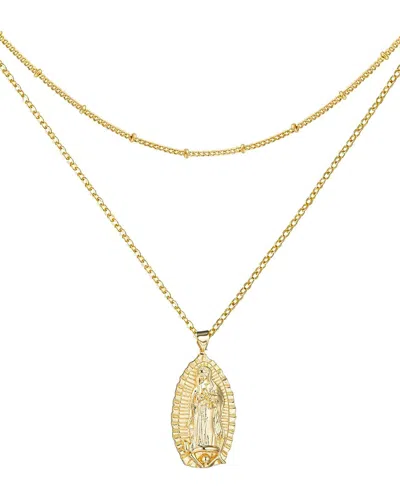 Liv Oliver 18k Plated Religious Layer Necklace In Gold