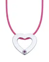 Liv Oliver 18k Plated Shell Layer Necklace In Pink