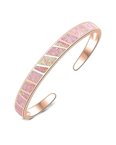 Liv Oliver 18k Rose Gold 26.75 Ct. Tw. Opal Cuff Bangle In Multi