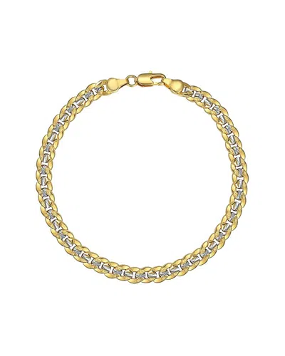 Liv Oliver 18k Two-tone Chain Link Bracelet In Gold