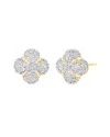 Liv Oliver 18k Two-tone Plated Cz Motif Studs