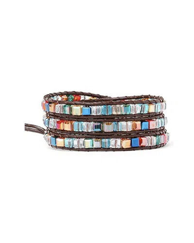 Liv Oliver Crystal Wrap Bracelet In Multi
