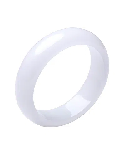 Liv Oliver Jade Bangle Bracelet In White