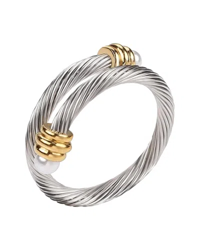 Liv Oliver Plated Wrap Ring In Metallic