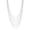 LIV OLIVER STERLING SILVER MULTI LAYER NECKLACE