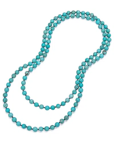 Liv Oliver Turquoise Endless Necklace In Green