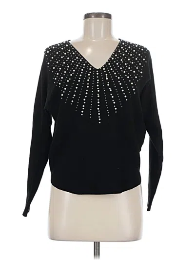 Pre-owned Liv Pullover Sweater In Black