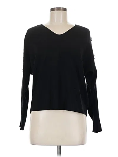 Pre-owned Liv Pullover Sweater In Black