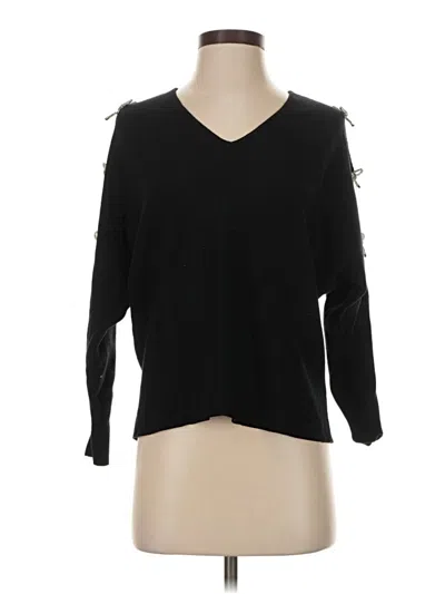 Pre-owned Liv Pullover Sweater In Black