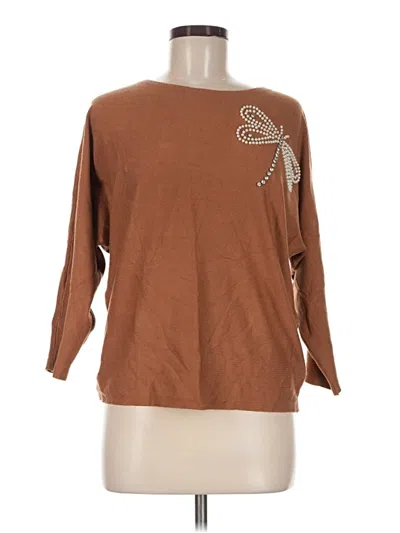 Pre-owned Liv Pullover Sweater In Brown