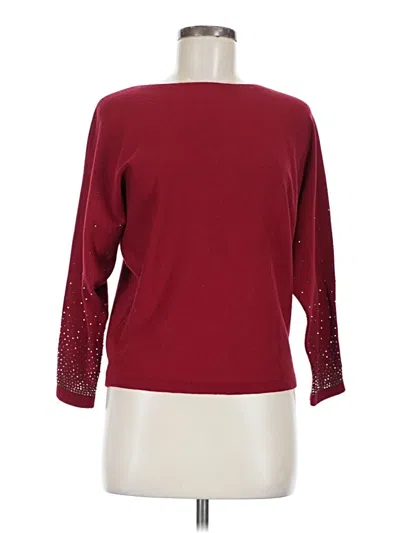 Pre-owned Liv Pullover Sweater In Burgundy