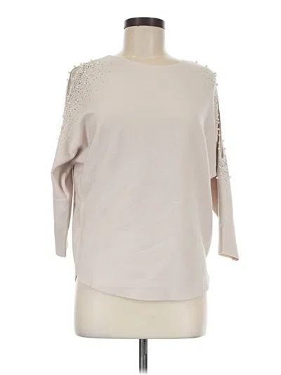 Pre-owned Liv Pullover Sweater In Ivory