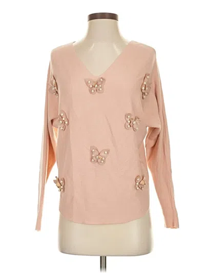 Pre-owned Liv Pullover Sweater In Pink