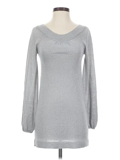 Pre-owned Liv Pullover Sweater In Silver