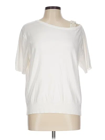 Pre-owned Liv Short Sleeve T-shirt In Ivory