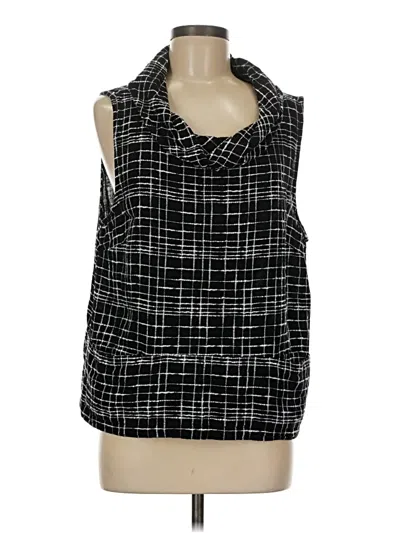 Pre-owned Liv Sleeveless Blouse In Black
