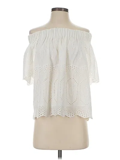 Pre-owned Liv Sleeveless Blouse In White