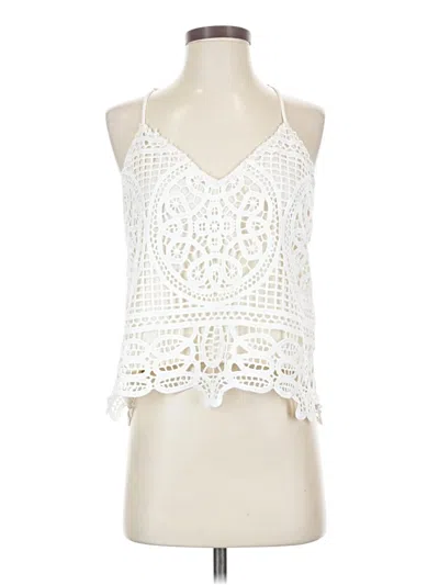 Pre-owned Liv Sleeveless Blouse In White