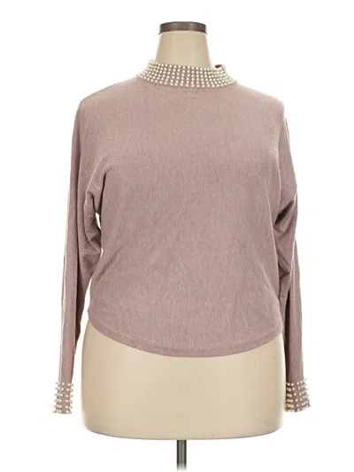 Pre-owned Liv Turtleneck Sweater In Tan