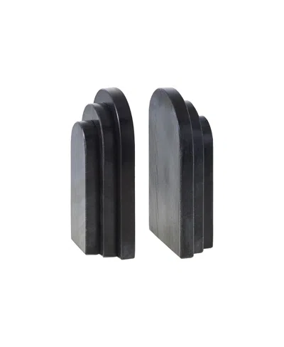 Livabliss Aayena Bookend, Set Of 2 In Black