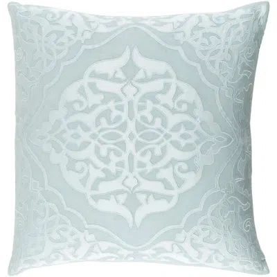 Livabliss Adelia Square Damask Throw Pillow Cover In Green,blue,pillow Cover Only - No Insert