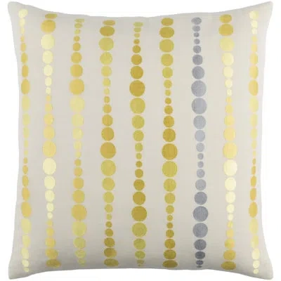 Livabliss Aesara Cotton Throw Pillow In Emerald,lime,dark Green,cream