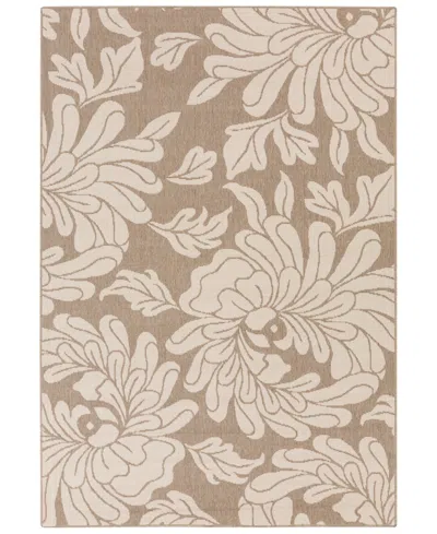 Livabliss Alfresco Alf-9616 Camel 8'9" Square Area Rug, Indoor/outdoor In Brown