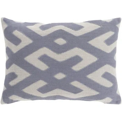 Livabliss Alona Linen Lumbar Pillow In Blue,gray,pillow Cover Only - No Insert