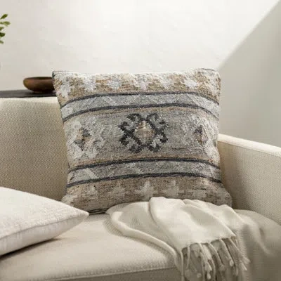 Livabliss Alyssa Polyester Throw Square Pillow Cover & Insert In Pillow Cover Only - No Insert