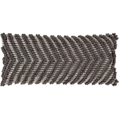 Livabliss Anders Chevron Throw Pillow In Gray