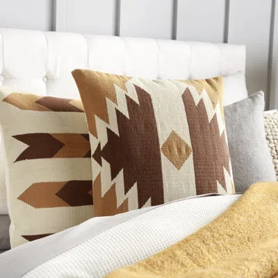 Livabliss Andrea Square Cotton Pillow Cover In Pillow Cover Only - No Insert