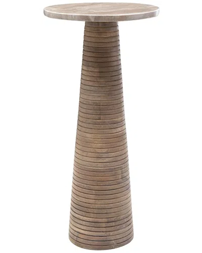 Livabliss Ania End Table In Brown