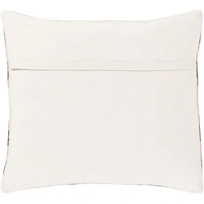 Livabliss Anika Global Bright Cotton Geometric Throw Pillow In Down,bright Pink,black,charcoal,ivory