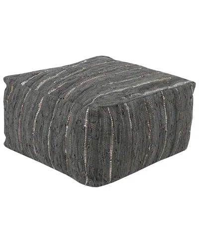 Livabliss Anthracite Pouf In Gray