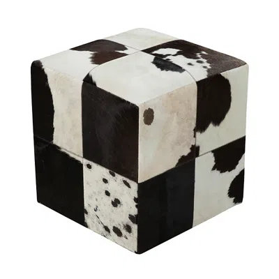 Livabliss Appalachian Ottoman In Black