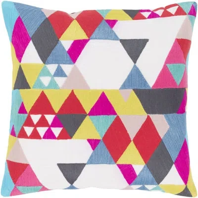 Livabliss Ardent Cotton Throw Pillow In Multi