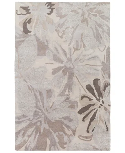 Livabliss Athena Ath-5135 Taupe 4' X 6' Area Rug In Brown