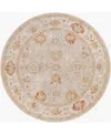Livabliss Avant Garde Avt-2310 6'7"x6'7" Round Area Rug In Sand