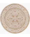 Livabliss Avant Garde Avt-2314 6'7"x6'7" Round Area Rug In Sand