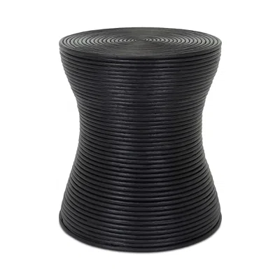 Livabliss Balinese End Table In Black