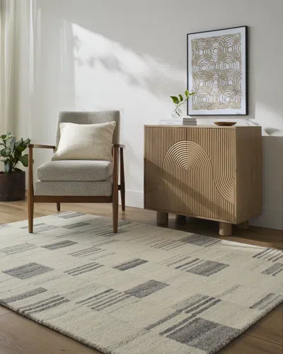 Livabliss Becki Owens X  Max Wool Area Rug In White