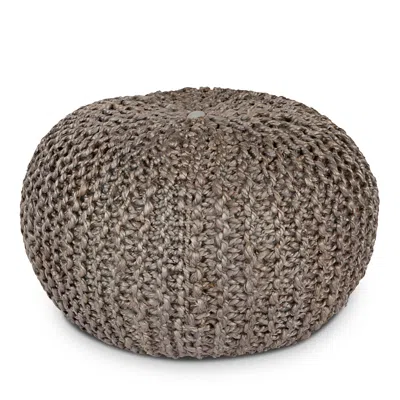 Livabliss Bermuda Pouf In Gray