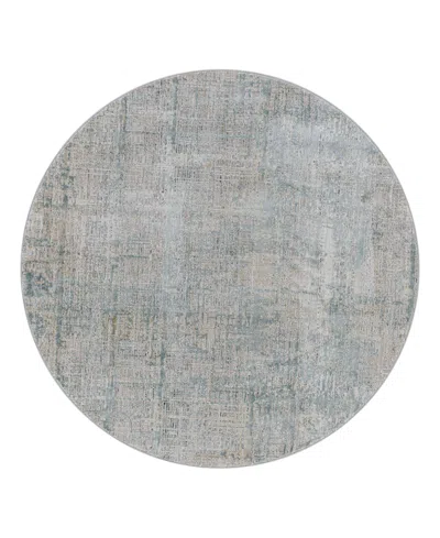 Livabliss Brunswick Bwk-2301 5'3" X 5'3" Round Area Rug In Blue