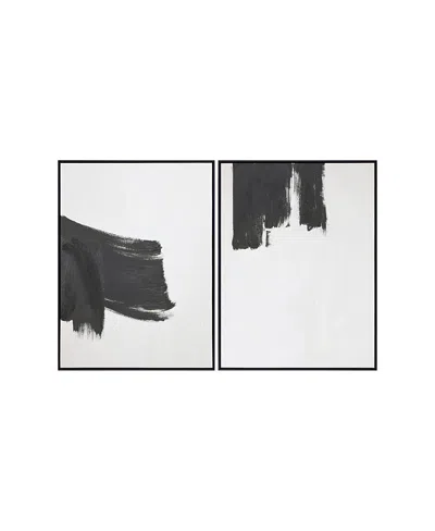 Livabliss Brush Strokes Framed Art, Set Of 2 In Multi