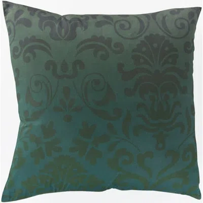 Livabliss Brynner Cotton Throw Pillow In Down,emerald,teal