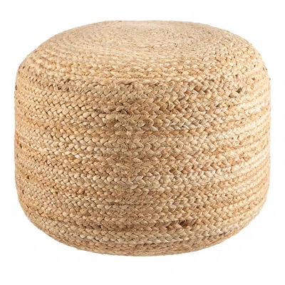 Livabliss Budapest Pouf In Neutral