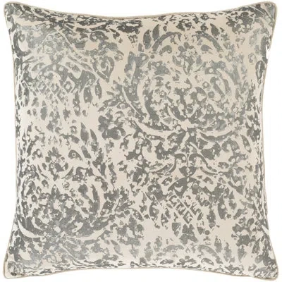 Livabliss Carrisa Throw Pillow In Cream,silver,down