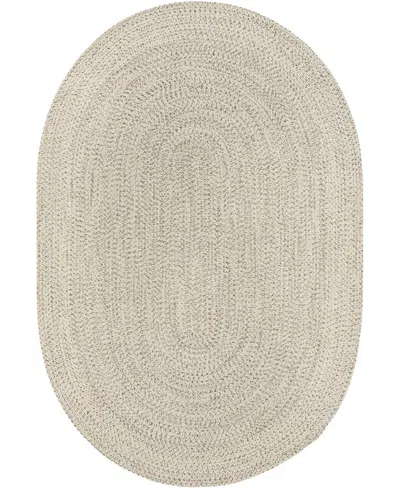 Livabliss Chesapeake Bay Cpk2303ov 6' X 9' Oval Outdoor Area Rug In Gray