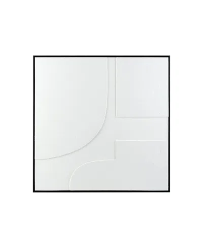 Livabliss Concrete Framed Art In White